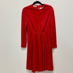 Vintage designer red dress size 8/10p